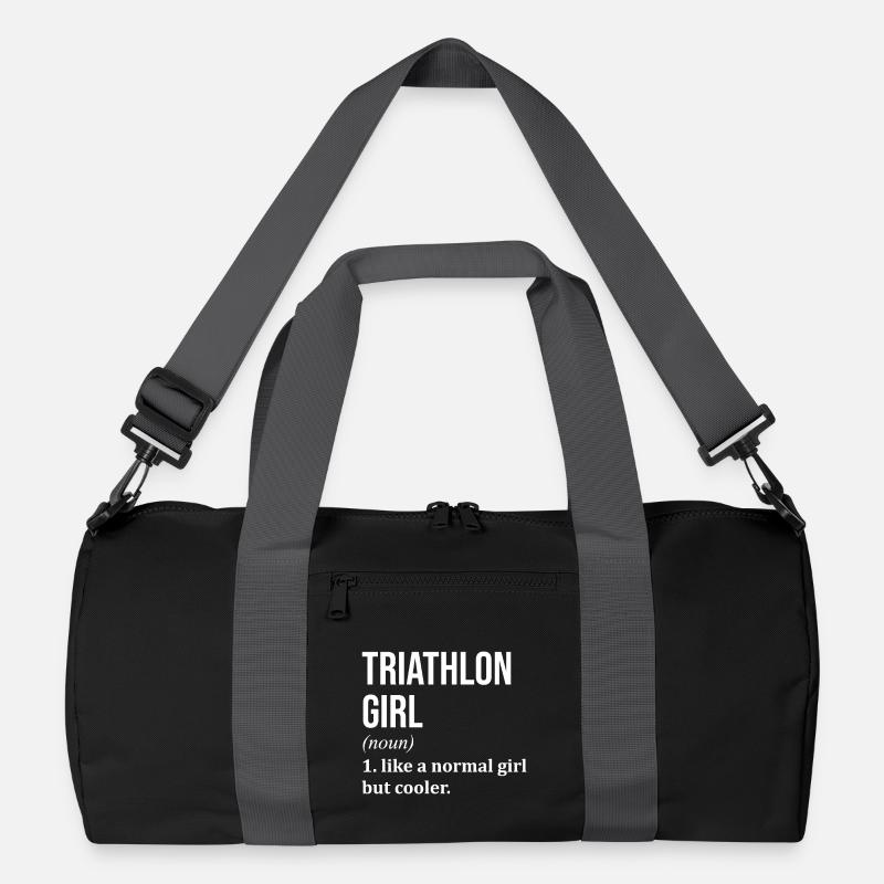 Triathlon - Recycelte Duffel Bag - Schwarz/Graphitgrau