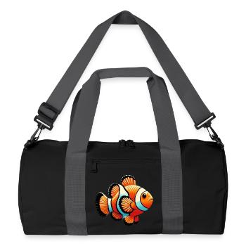 Clownfish - Recycled Duffel Bag - black/graphite grey - Front