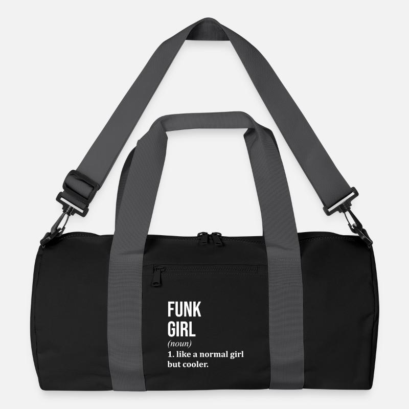 Funk - Recycelte Duffel Bag - Schwarz/Graphitgrau