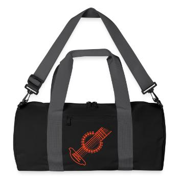 Guitar musician - Recycled Duffel Bag - black/graphite grey - Front