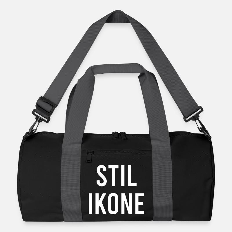 STILIKONE - Recycelte Duffel Bag - Schwarz/Graphitgrau