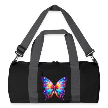 Butterfly - Recycled Duffel Bag - black/graphite grey - Front