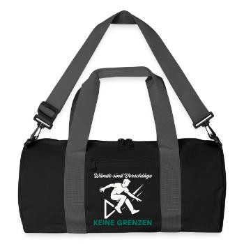 Parkour Jump - Dynamic Urban Design - Recycled Duffel Bag - black/graphite grey - Front