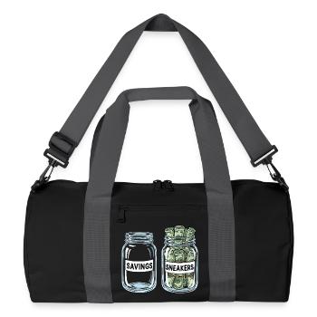Sneakerhead Money Jars Collector Culture Amour - Sac de sport recyclé - noir/gris graphite - Devant