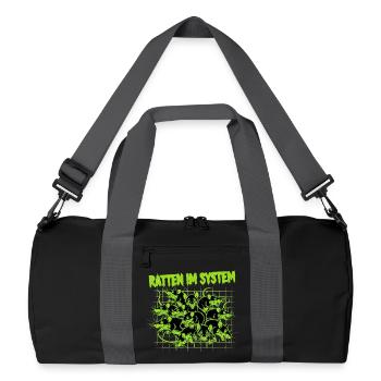 Rats in the System - Punk - Recycled Duffel Bag - black/graphite grey - Front