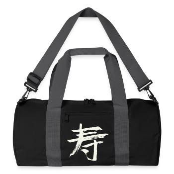 Longevity - Chinese Character - Recycled Duffel Bag - black/graphite grey - Front