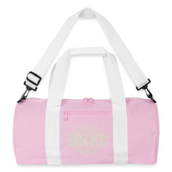 Bronx - New York Souvenir Design - Recycled Duffel Bag - pink/white - Front