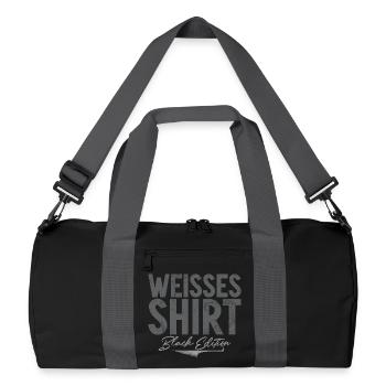 Chemise Blanche Édition Noire Drôle de Dicton - Sac de sport recyclé - noir/gris graphite - Devant