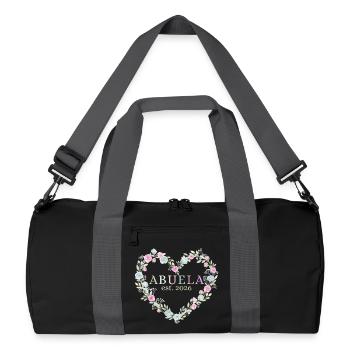 She is a grandmother. 2026 Gift for Grandmothers - Recycled Duffel Bag - black/graphite grey - Front
