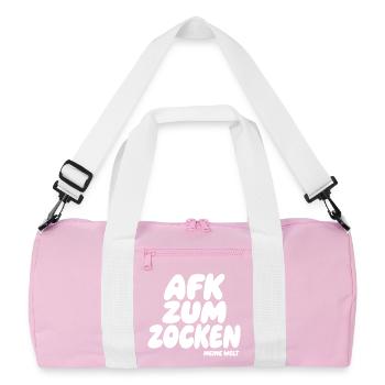 AFK Zum Zocken – Meine Welt - Sac de sport recyclé - rose/blanc - Devant