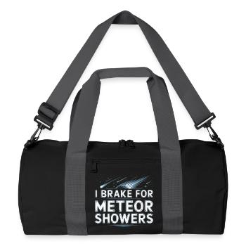 Astronom Galaxy Outerspace Universe Astronomie - Recycelte Duffel Bag - Schwarz/Graphitgrau - Vorne