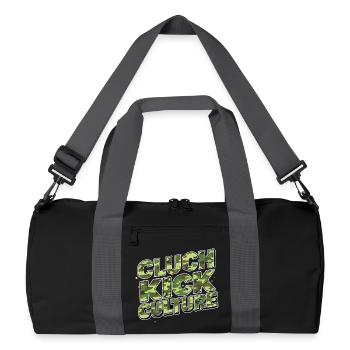 Clutch Kick Culture Camo Drift Design - Recycled Duffel Bag - black/graphite grey - Front