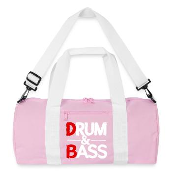Drum & Bass / Rum & Ass Distressed - Sac de sport recyclé - rose/blanc - Devant