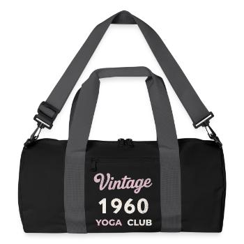 Vintage Yoga Club des années 1960 Année de naissance rétro Vintage - Sac de sport recyclé - noir/gris graphite - Devant