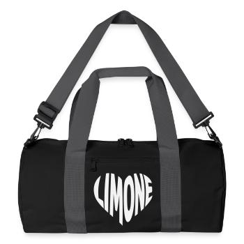 Conception en cœur de citron vert - Sac de sport recyclé - noir/gris graphite - Devant