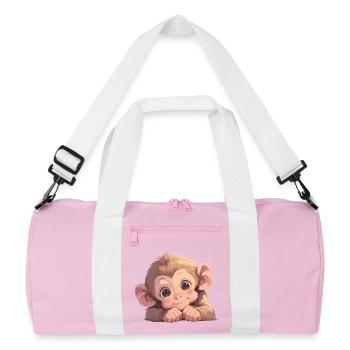 Macaque Macaque - Recycled Duffel Bag - pink/white - Front