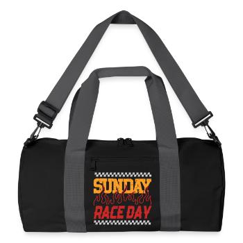Sport automobile Sport du dimanche jour de la course - Sac de sport recyclé - noir/gris graphite - Devant