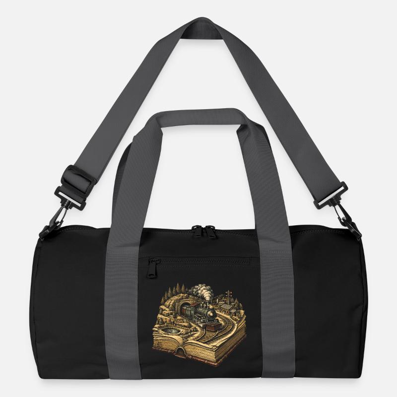 Modelleisenbahn Eisenbahn Recycelte Duffel Bag