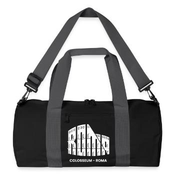 Roma, Italie, Rome Colisée, touristes touristes de tournée italienne - Sac de sport recyclé - noir/gris graphite - Devant