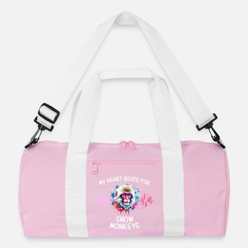 Schneeaffe Herzlinie Recycelte Duffel Bag