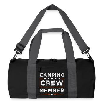 Camping Crew - Recycelte Duffel Bag - Schwarz/Graphitgrau - Vorne