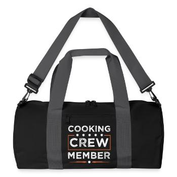 Cooking Crew - Recycelte Duffel Bag - Schwarz/Graphitgrau - Vorne