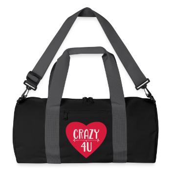 Liebe - Recycelte Duffel Bag - Schwarz/Graphitgrau - Vorne