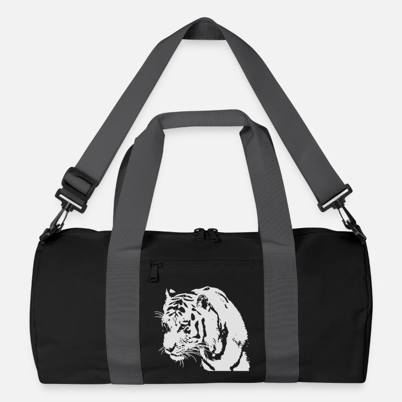 Tiger - Recycelte Duffel Bag - Schwarz/Graphitgrau