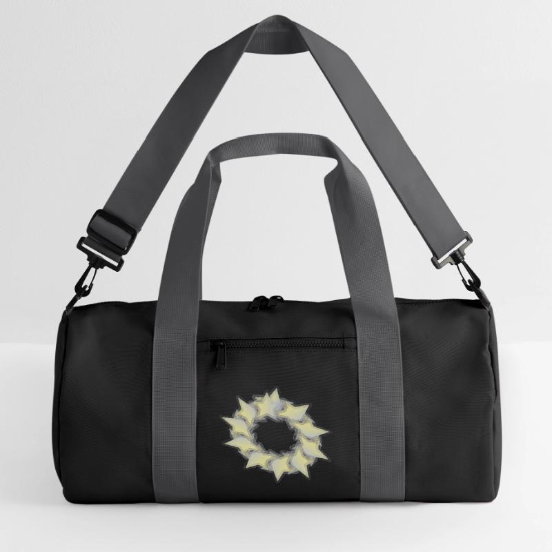 Pattern Star Circle effect Recycled Duffel Bag