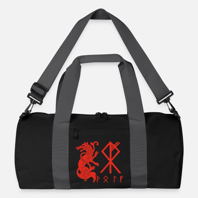 Roter Wolf Fenrir Recycelte Duffel Bag