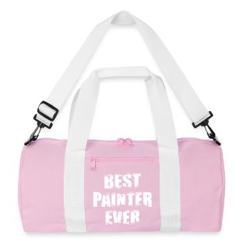 Meilleur peintre de tous les temps - Sac de sport recyclé - rose/blanc - Devant