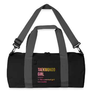 Taekwondo - Sac de sport recyclé - noir/gris graphite - Devant
