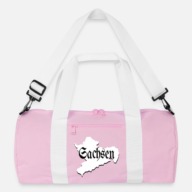 Saxony black and white Recycled Duffel Bag