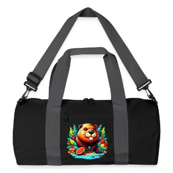 Beaver - Recycled Duffel Bag - black/graphite grey - Front
