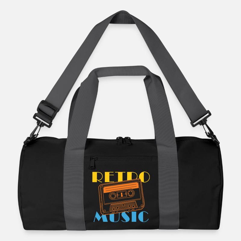 Vintage Retro Kassette Design Recycelte Duffel Bag