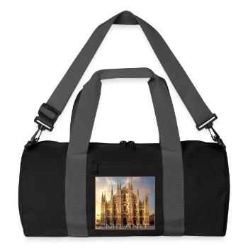 Milan, Milano, Duomo - Recycled Duffel Bag - black/graphite grey - Front
