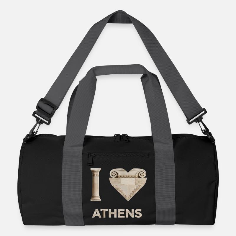 ATHENS – Marble Architectural Lettering Recycelte Duffel Bag