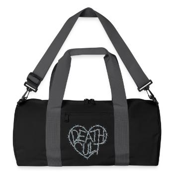 Death Cut Heart of Barbed Wire Dark Gothic Love - Sac de sport recyclé - noir/gris graphite - Devant