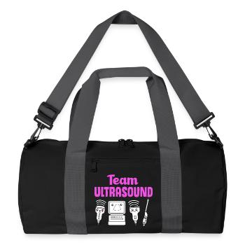 Ultraschall Techniker Ultraschalltechniker - Recycelte Duffel Bag - Schwarz/Graphitgrau - Vorne
