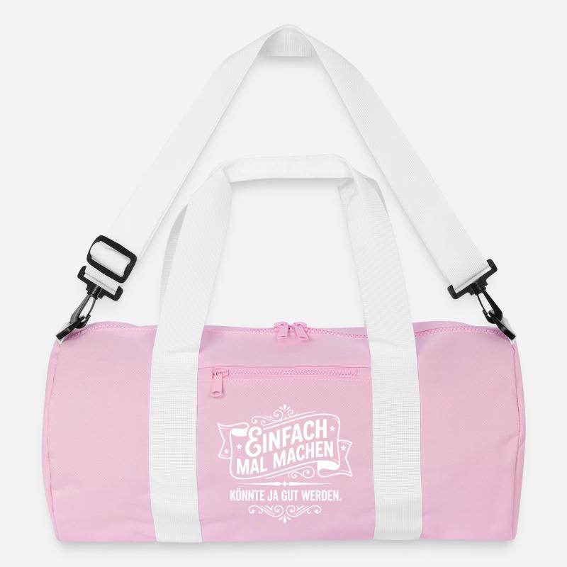 Einfach mal machen Spruch Motivation Recycelte Duffel Bag