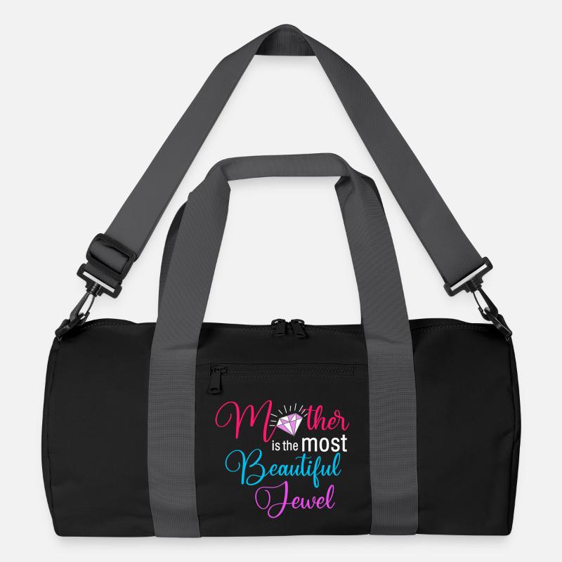 Mutter ist der schönste Juwelen-Blumendiamant Recycelte Duffel Bag