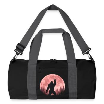 Bigfoot Rock sur le panneau Sasquatch Yéti Rock and Roll - Sac de sport recyclé - noir/gris graphite - Devant