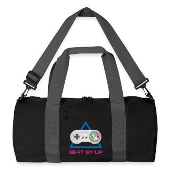 Retro Gamer Controller – Arcade Video Game  - Recycled Duffel Bag - black/graphite grey - Front