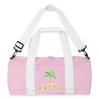 La Crète comme jour férié - Sac de sport recyclé - rose/blanc - Devant