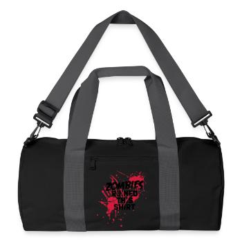 zombies runied this shirt - zombie blutflecken - Sac de sport recyclé - noir/gris graphite - Devant
