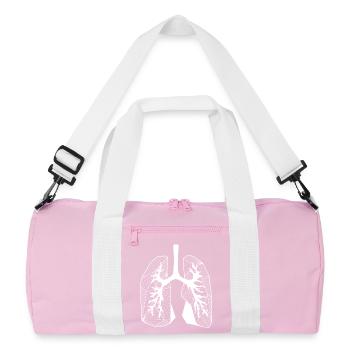Lungs - Recycled Duffel Bag - pink/white - Front