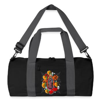 Halloween Day of the Dead Guadalupe - Recycled Duffel Bag - black/graphite grey - Front
