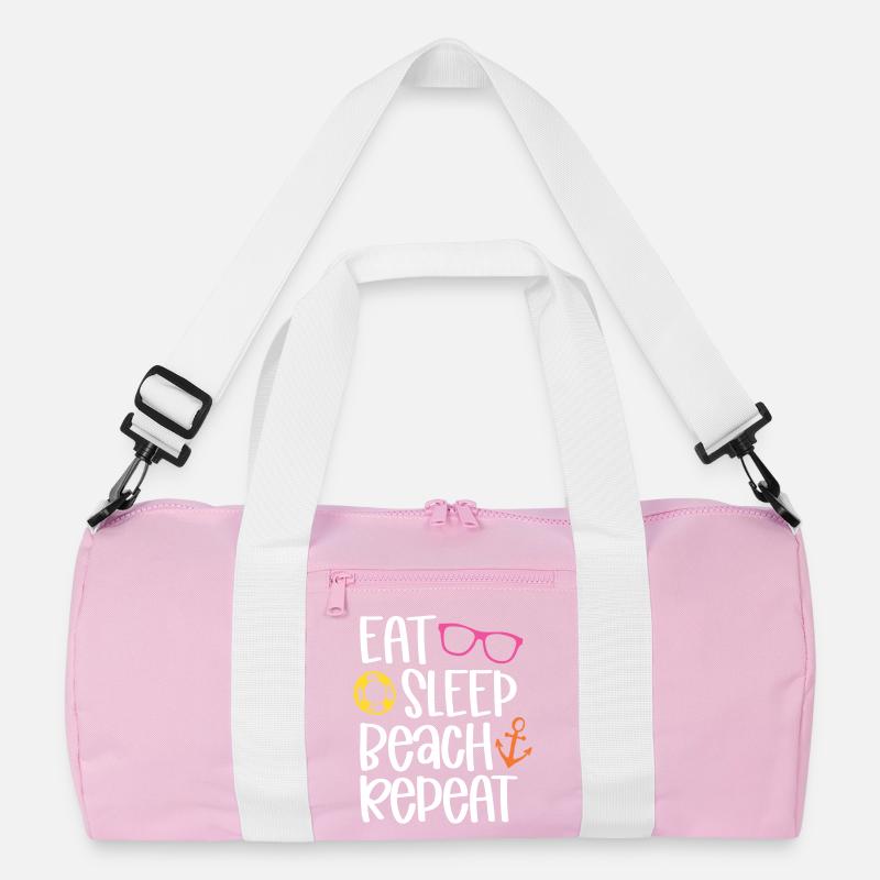 Eat Sleep Beach Repeat Recycled Duffel Bag