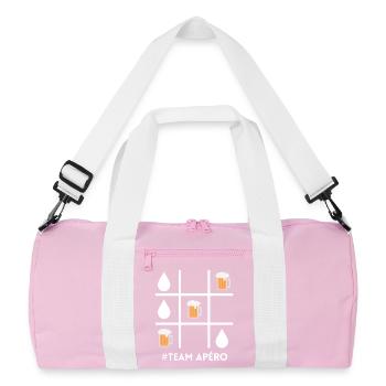 team apéro, bière, fan de bière - Sac de sport recyclé - rose/blanc - Devant