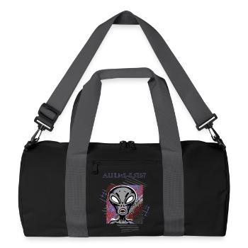 Aliens Exist: Prove Otherwise - Recycled Duffel Bag - black/graphite grey - Front